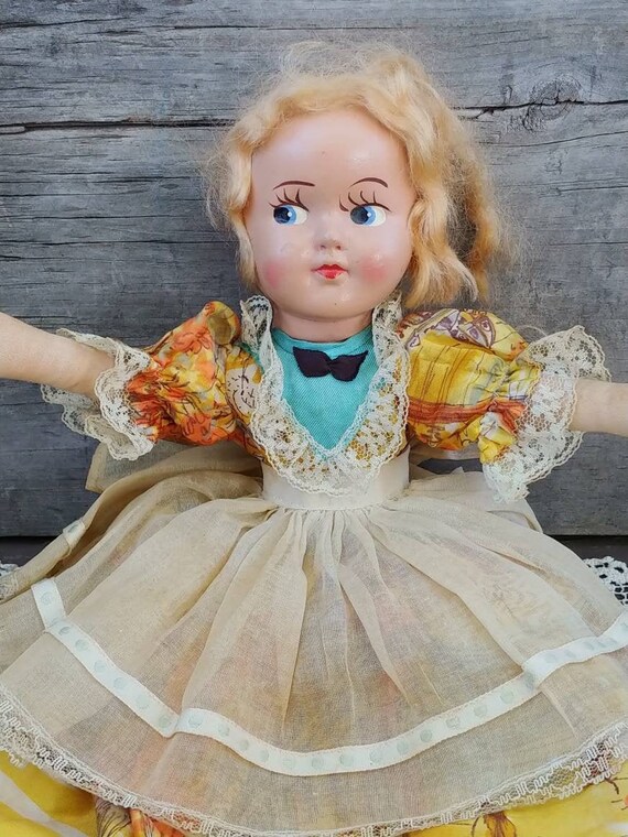vintage doll lamp