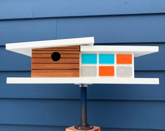 Mid-Century Modern Birdhouse: Vermont Made Design Architecture