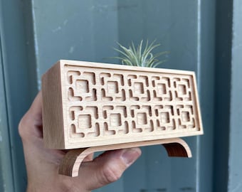 Breeze Block Air Plant Credenza Midcentury/Modern Style by Pleasant Ranch