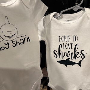Shark Cotton Onesie: Shark Design Options