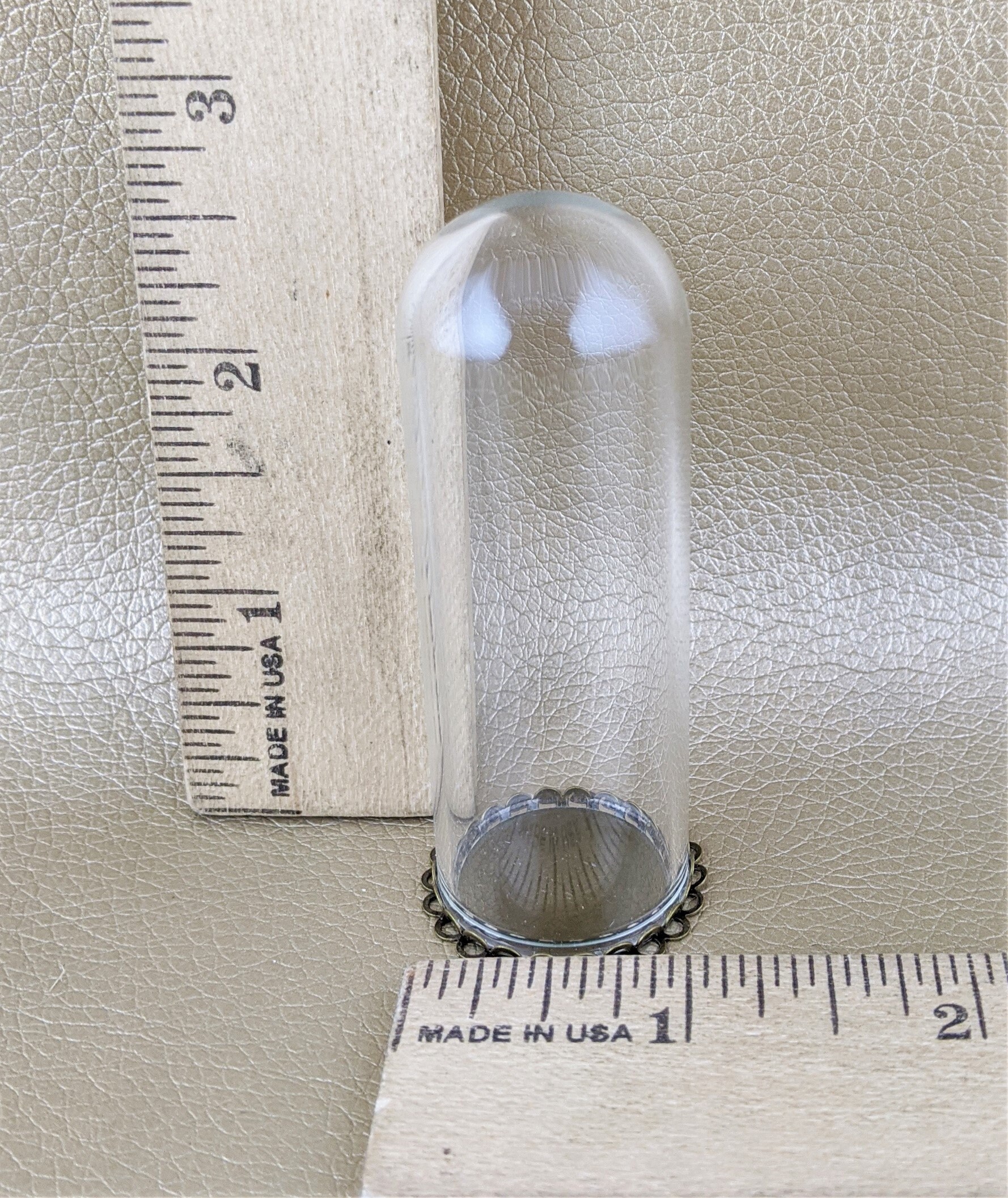7e Miniature Glass Dome Base 2 3/4 x 1 1/8 Etsy