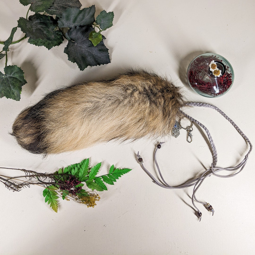 Q38b LG Finn Raccoon Tail Key Chain Talisman Finnish Bling Etsy