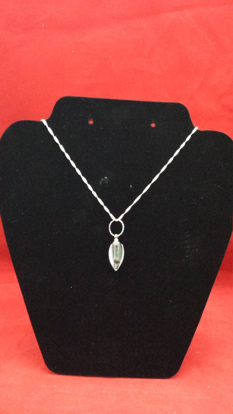 Tear Catcher or Lachrymatory Necklace in the Victorian Tear Catcher style jewelry funeral best friends sympathy oddity curiosity oddities