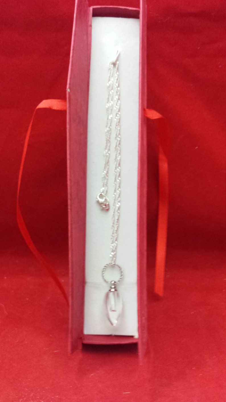 Tear Catcher or Lachrymatory Necklace in the Victorian Tear Catcher style jewelry funeral best friends sympathy oddity curiosity oddities