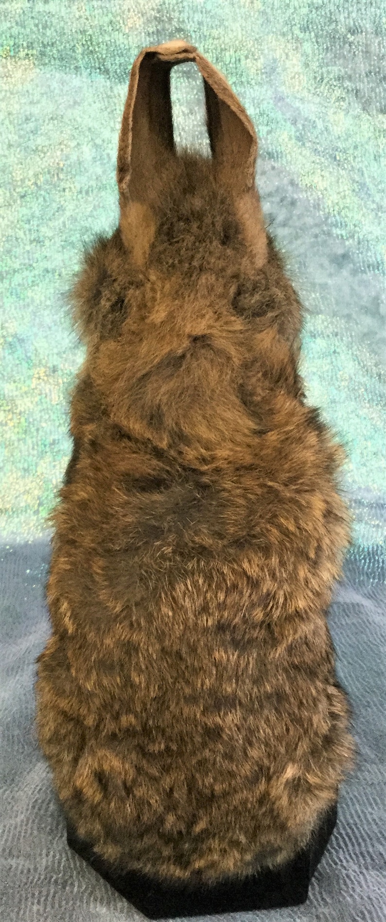mixed colors-brown, gold, tan, white and black Taxidermy Baby Bunny Rabbit Standing w ears up cottontail R40h Mixed colors