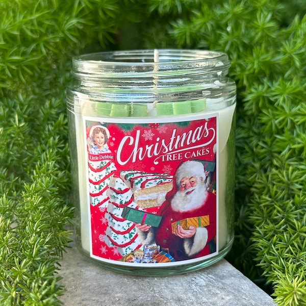 Christmas Tree Cakes Candle, Snack Cakes, Christmas Cake Donuts Candles