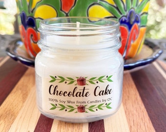 Chocolate Cake Candles, Chocolate Gift, Cake Candles, Soy Candles, Birthday Gift, Mother's Day Gift, Cocoa