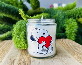 Snoopy Candle, Birthday Gift Ideas, Anniversary Gift, Get Well Gift, Wedding Gift, Snoopy Hug