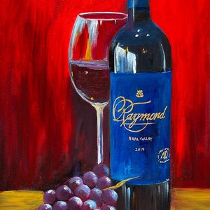 Wine canvas print wine of Napa Valley, wine bar décor, Gift for Dad, Gift for Brother, fathers day gift, Barware, gift for wine lover