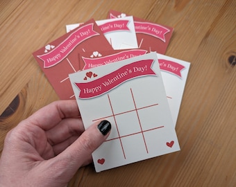 Tic Tac Toe Valentine | Valentine's Day Card | Printable Valentines Cards | Valentines for the Class | Valentine Printable