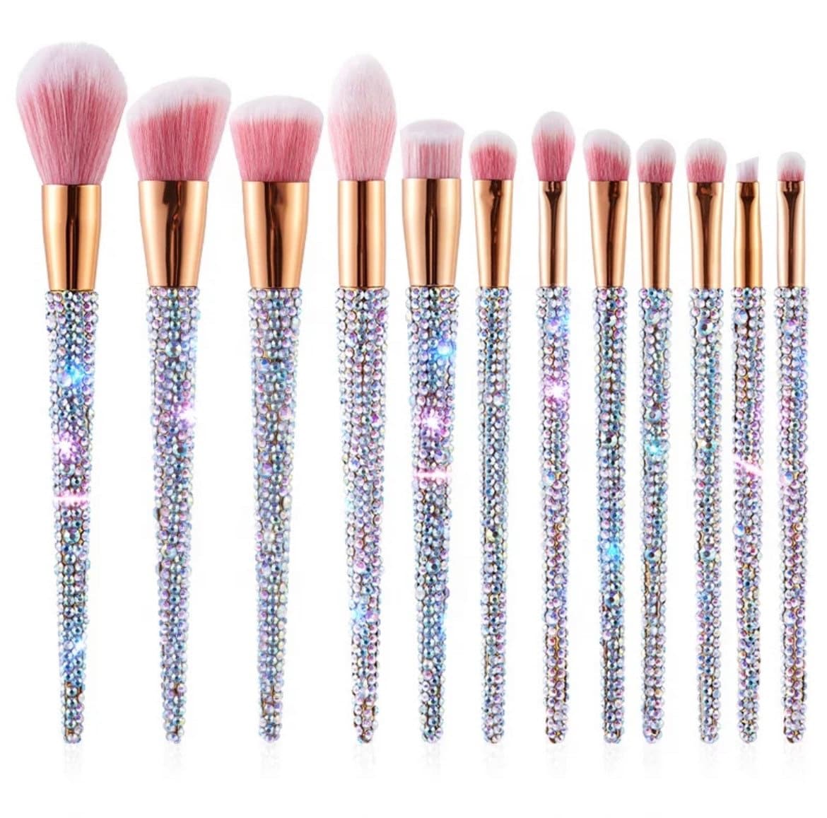 Bling Makeup Brushes Set Etsy Nederland