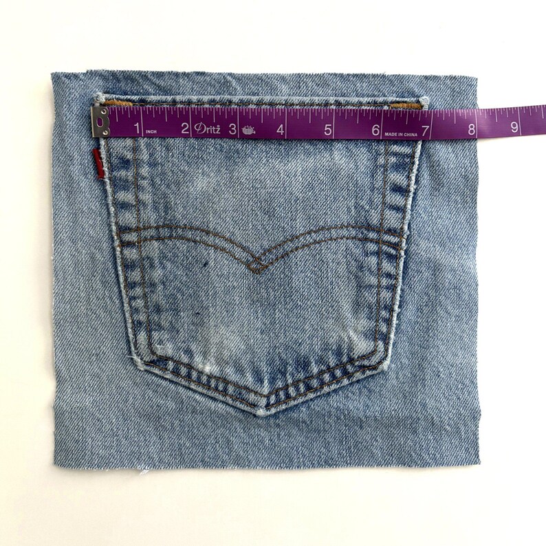 Denim Back Pocket Set, 5 Pairs of Back Pockets From Denim Jeans, 10 ...