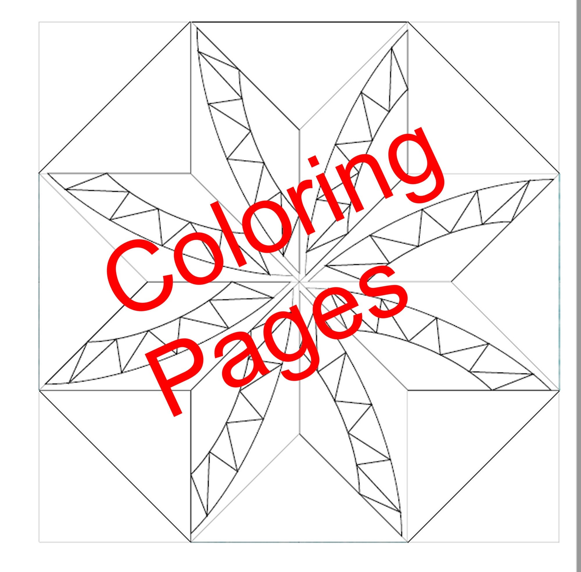 Swirling Star Quilted Table Topper Pattern (digital Download) - Etsy