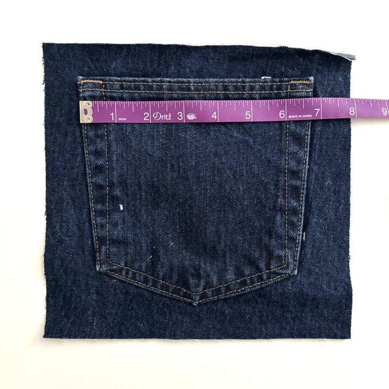 Denim Back Pocket Set, 5 Pairs of Back Pockets From Denim Jeans, 10 ...