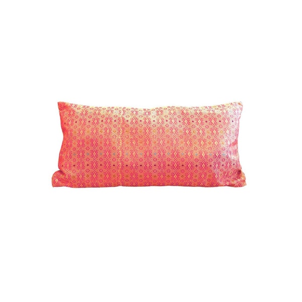 Bali pillow cover - Pink songket bolster -LAST ONE!