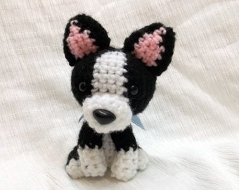 MADE TO ORDER Boston Terrier Amigurumi