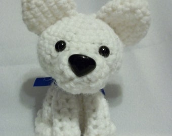 MADE TO ORDER White Shiba Inu Amigurumi