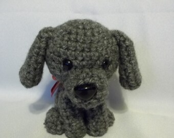 MADE TO ORDER Silver Lab Amigurumi