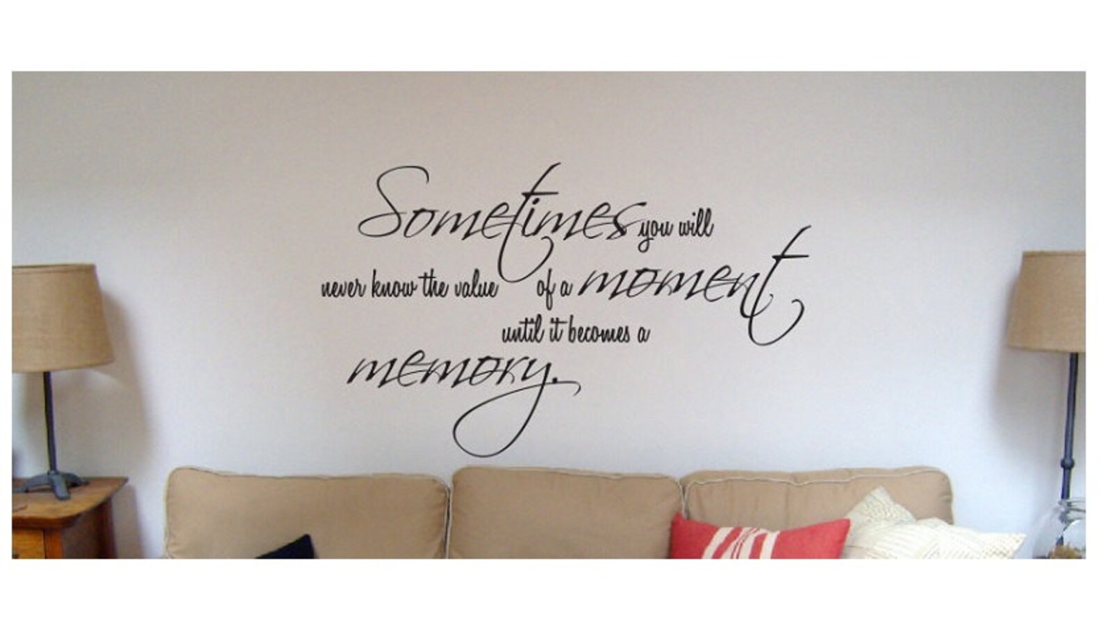 Wall Quote Sign Vinyl Decal Sticker multiple sizes wall Etsy