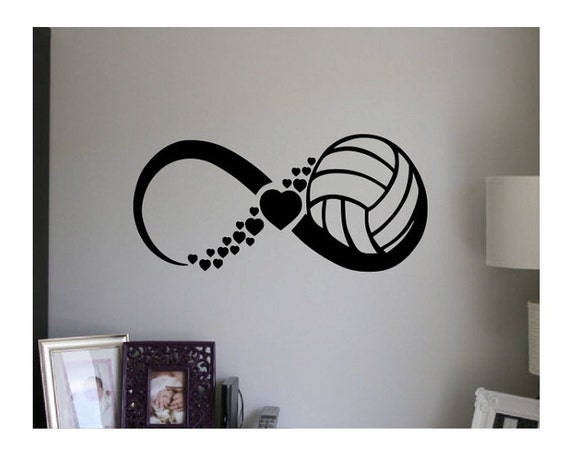 Volleyball Wand Aufkleber Zitat Unendlich Zeichen Vinyl Etsy