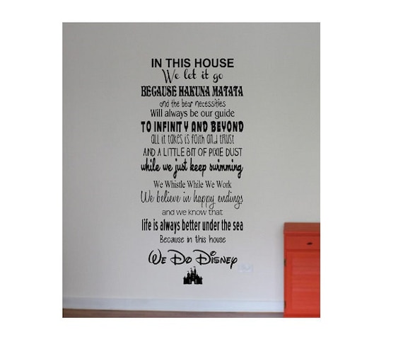 Disney Wall Quote decal Sign Vinyl Decal Sticker love disney mickey minnie disney land disney world living room family rules Disney Wall Quote decal Sign Vinyl Decal Sticker love disney mickey minnie disney land disney world living room family rules
