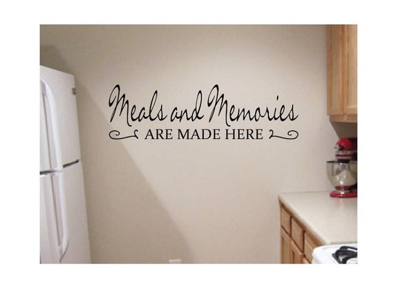 Kitchen Dining Room Wall Quote Sign Vinyl Decal Sticker Etsy