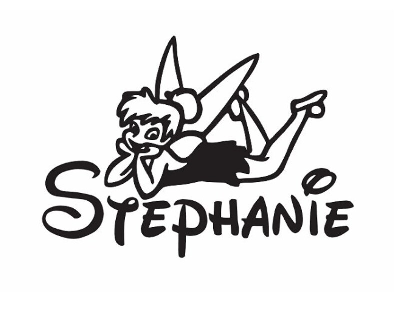 personalized tinkerbell vinyl wall decal sticker large