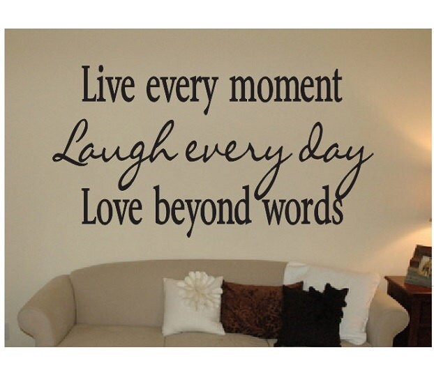 Wall Quote Sign Vinyl Decal Sticker multiple sizes window Etsy