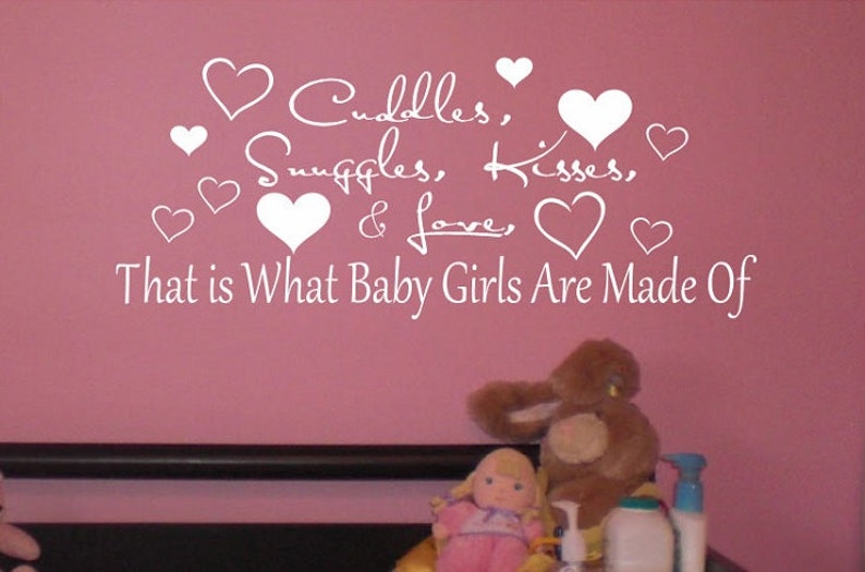 Baby Girl Vinyl Wall Decal Sticker Large kids bedroom big Etsy