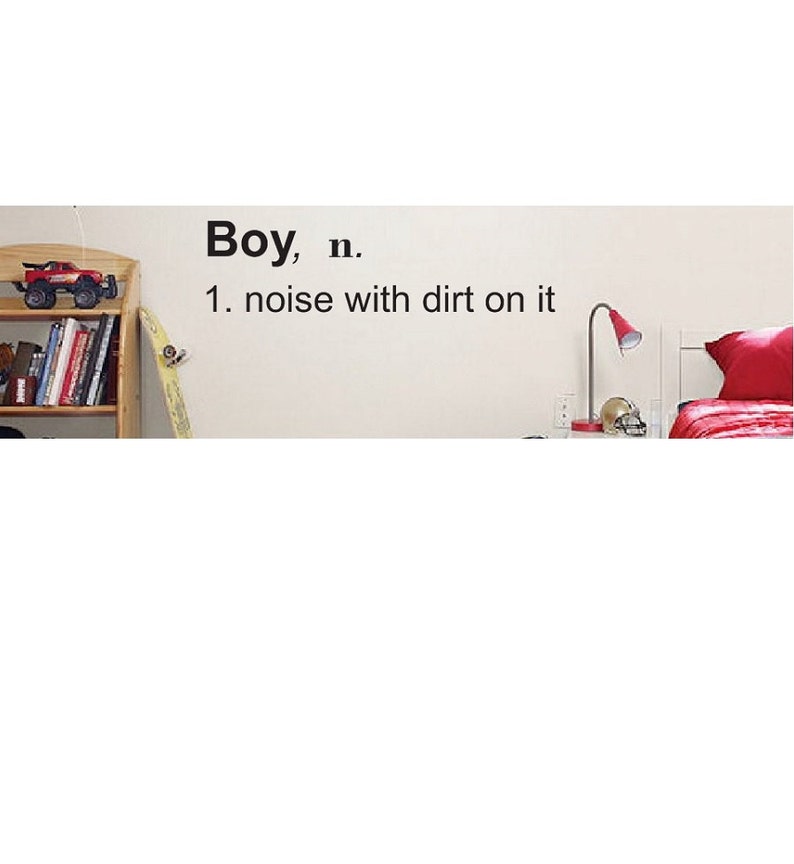 Boy Definition Vinyl Wall Decal Sticker Large Farm kids Etsy