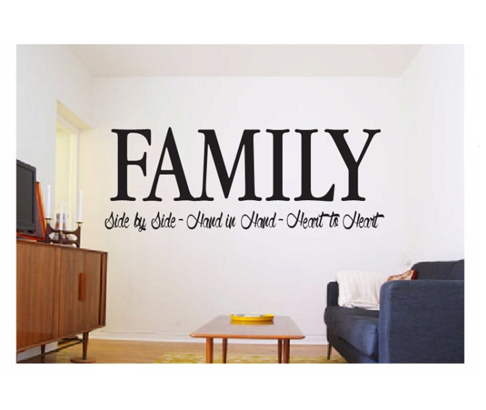 Family Wall Quote Sign Vinyl Decal Sticker multiple sizes wall Etsy