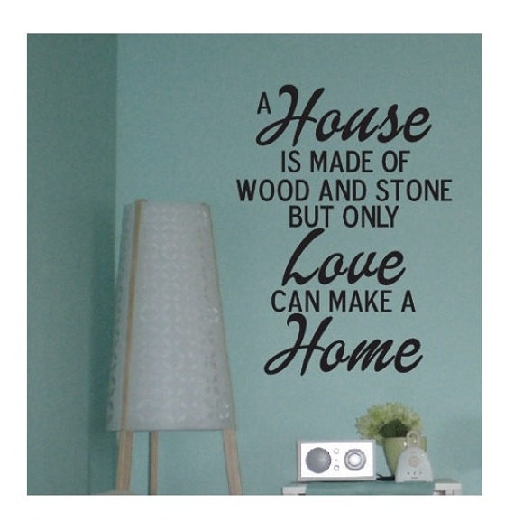 Wall Quote Sign Vinyl Decal Sticker kitchen wall lettering a Etsy