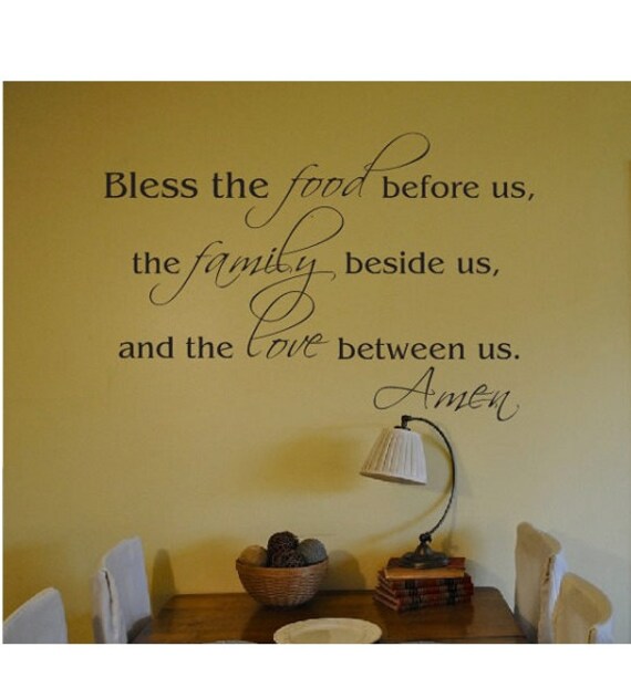 kitchen dining room wall quote sign vinyl decal sticker etsy