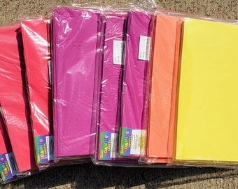 76 pc Foam Sheets Discount Lot - 4 colors, limited edition -  9" x 12" Kids Craft Foamies 2mm Foamie EVA Foam