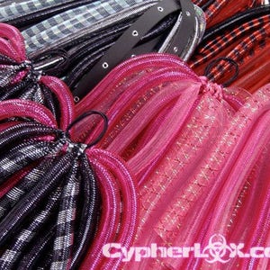 Orange Non-Metallic Tubular Crin, Cyberlox, Crinoline for Hair Falls, Bows, Wreaths, Gift Wrapping image 4