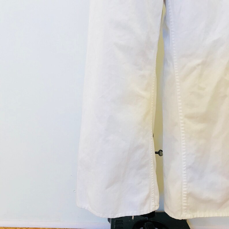 Vintage White Cotton Sailor Highwaist Pants