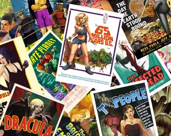 SALE! Your Choice of 2 A2 Semi-Gloss Prints - Vintage Film Poster Inspired Anime/Game Art