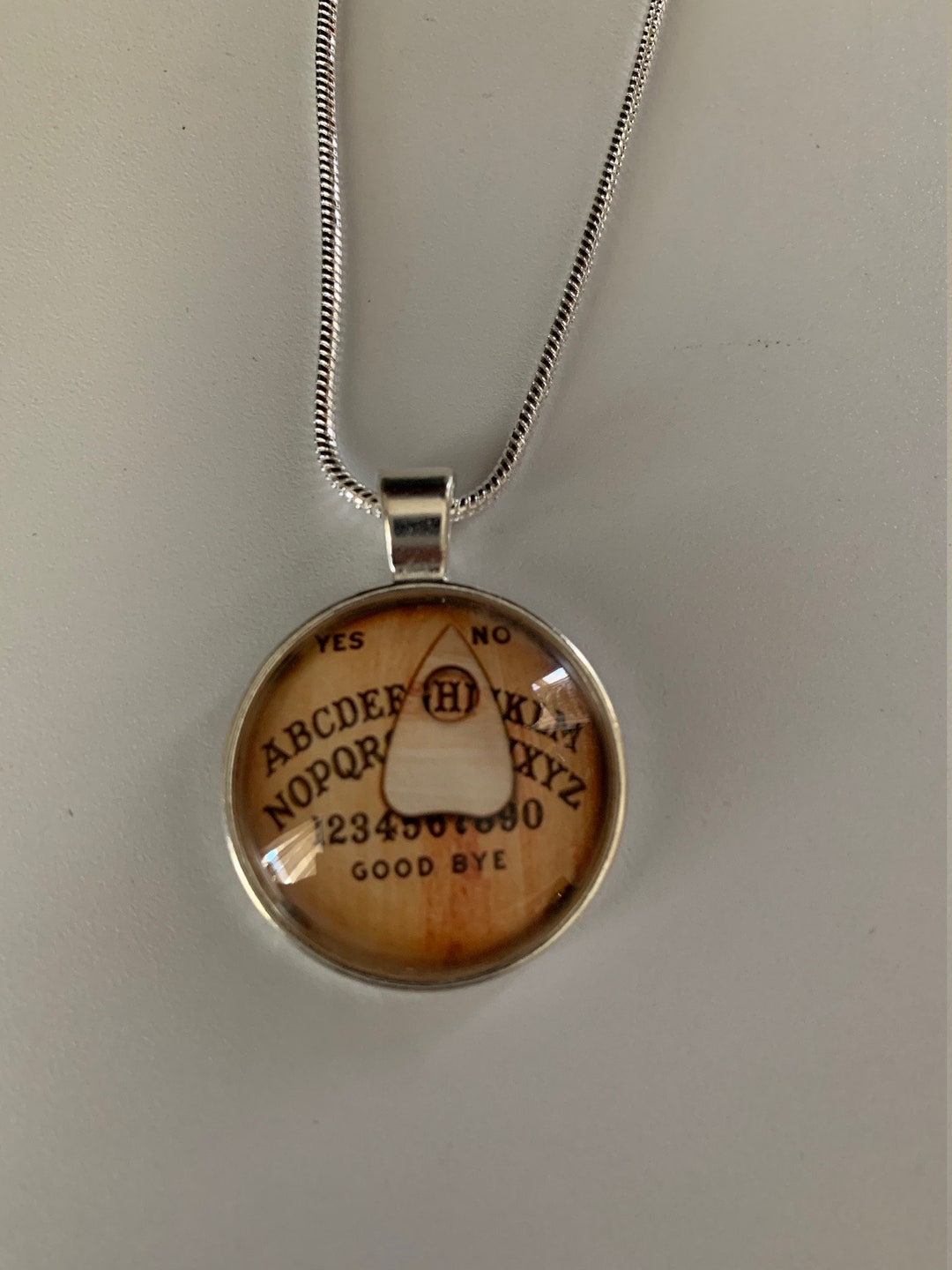 Ouija Board Silver Necklace Fun Chain is Sterling Silver Etsy