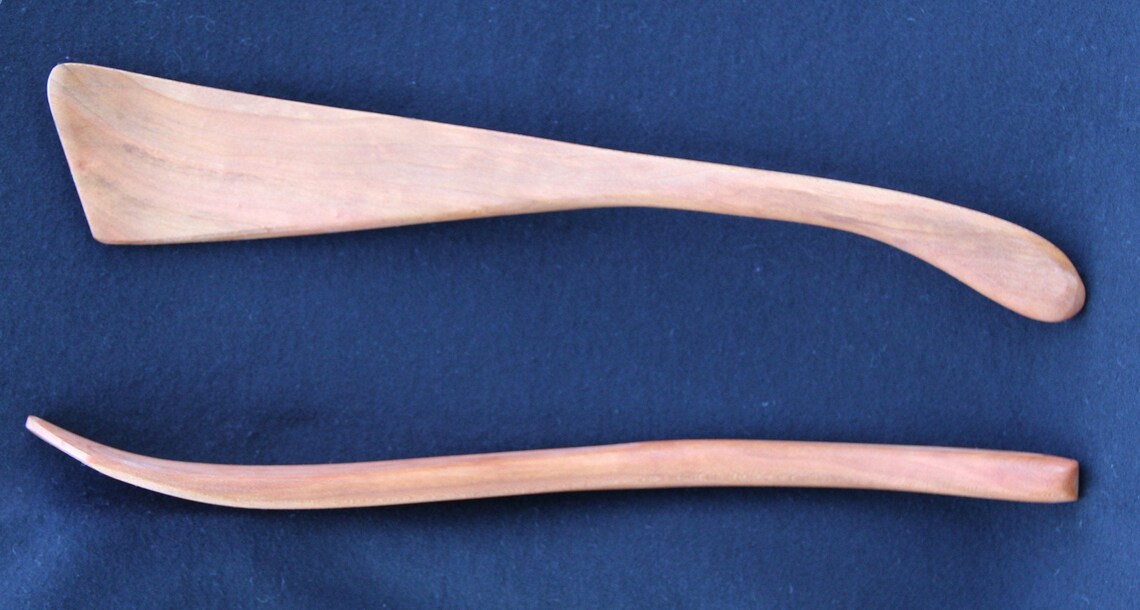 Handmade Cherry Wood Louisiana Curved Handle Roux Spoon #7 - Etsy