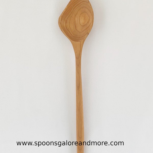 Handmade Cherry Wood Louisiana Roux Spoon Server #18