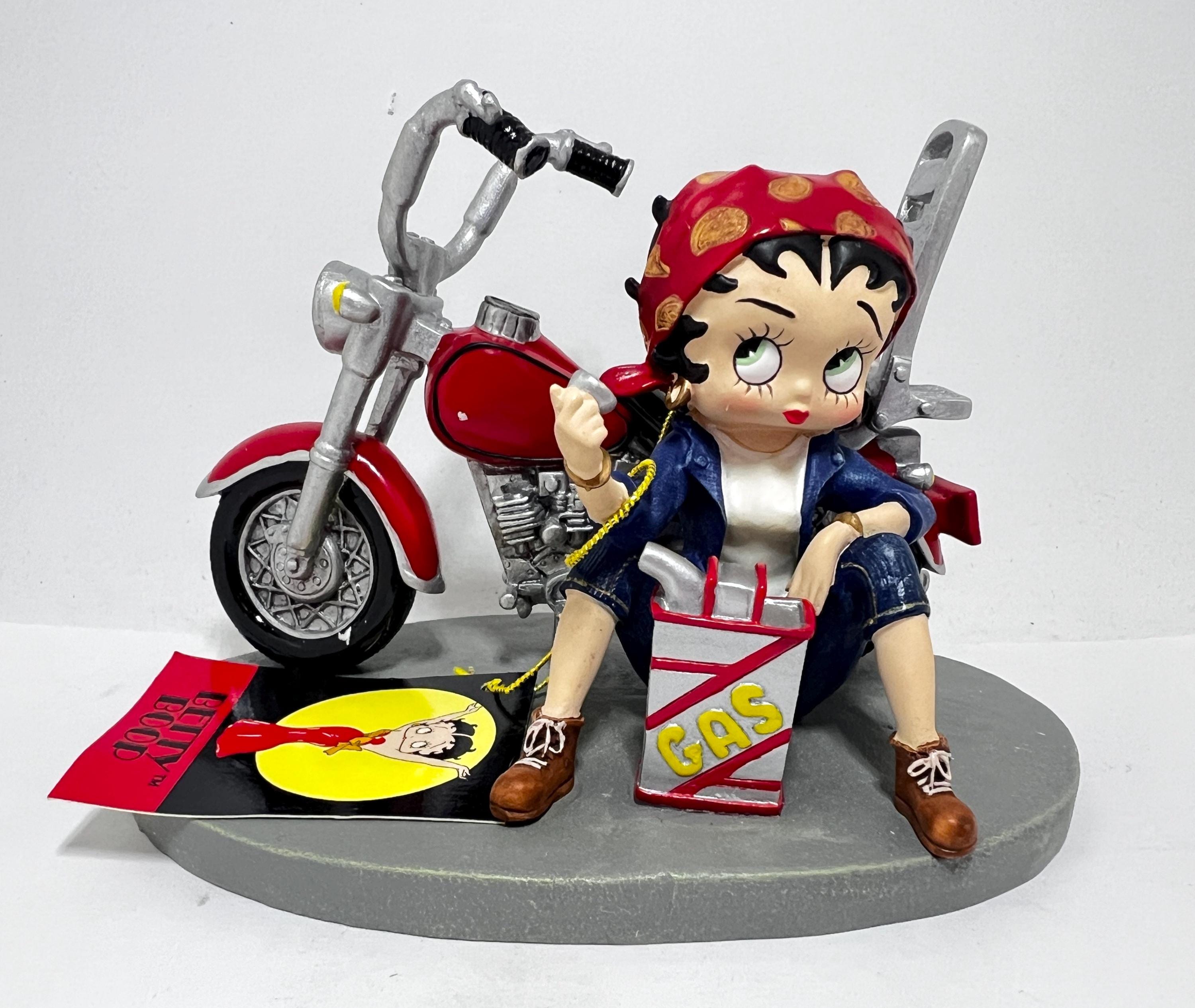 Betty Boop Motorcycle Figurine - Etsy