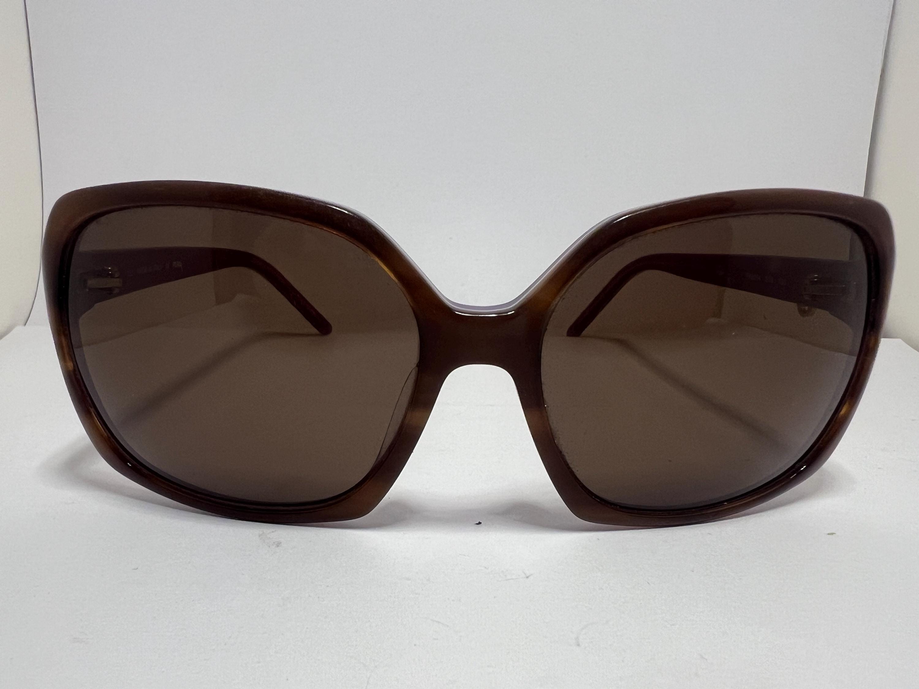 Fendi Sunglasses Light Bronze Rectangular Italy Y2K Retro 