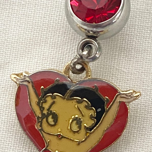 Vintage Betty Boop Belly Button Ring