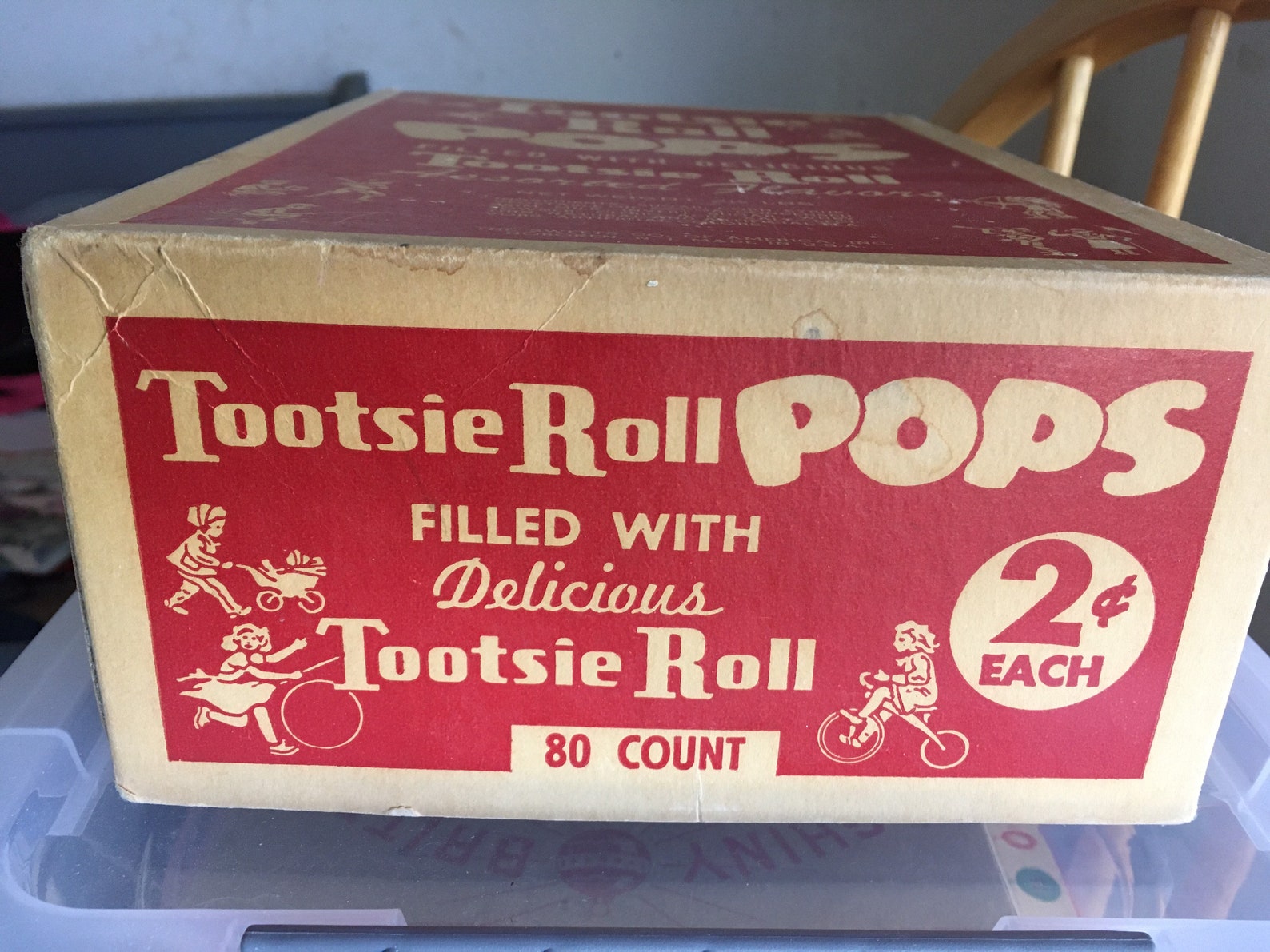 Vintage Tootsie Roll Pops Box 2 Cents Etsy