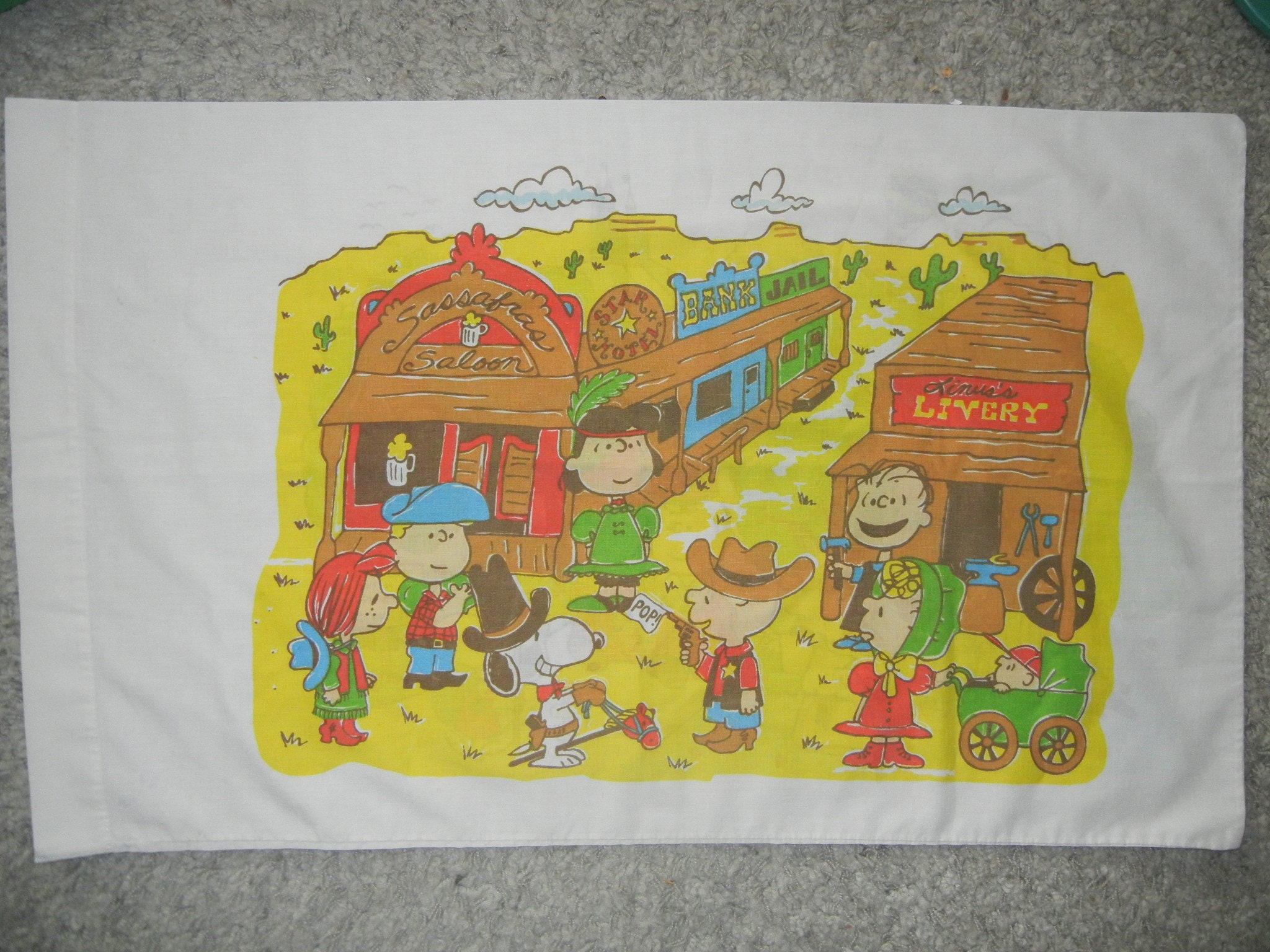 peanuts pillowcase