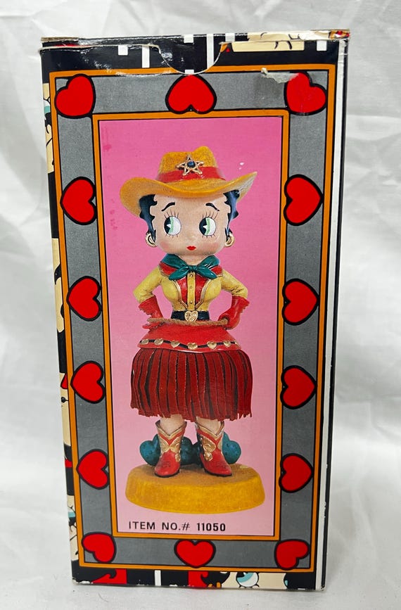 Vintage 1997 Betty Boop Cowgirl Bobber 6” - Etsy