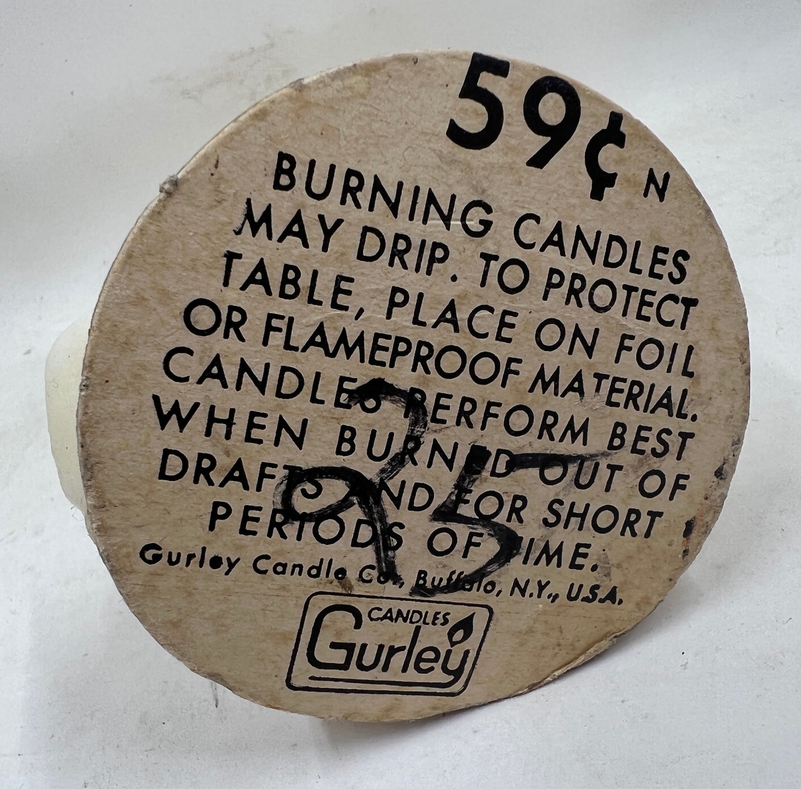 Vintage Gurley Tavern Candle Halloween Ghost Etsy