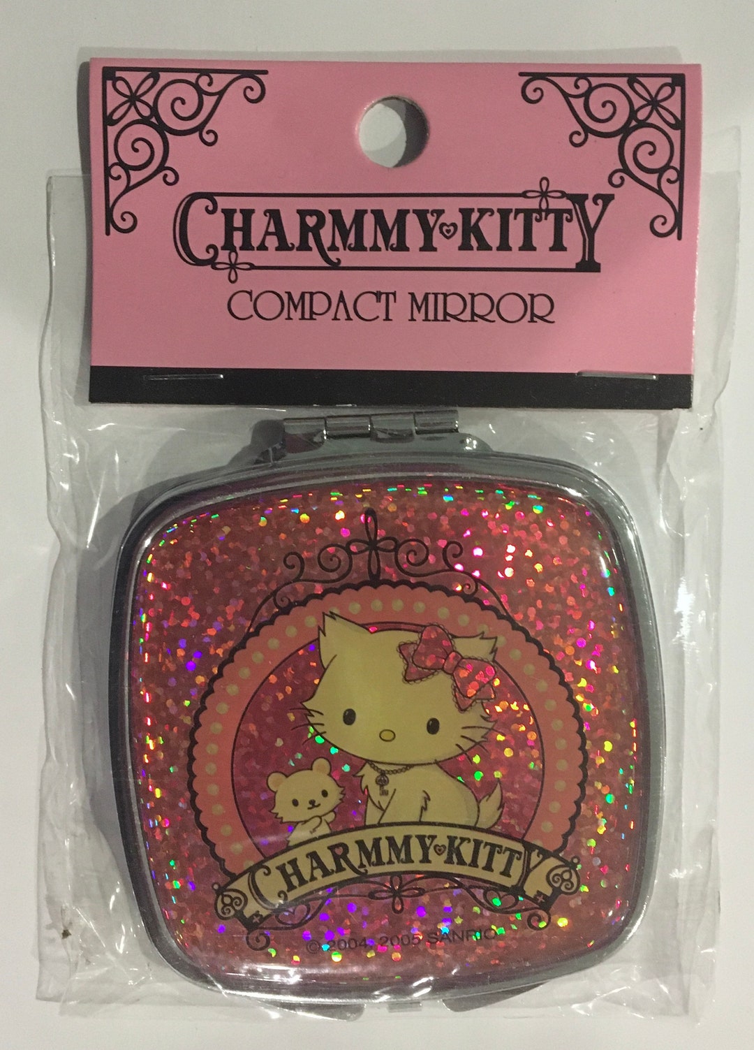 Sanrio Charmmy Kitty Pink Glitter Mirror Compact Etsy