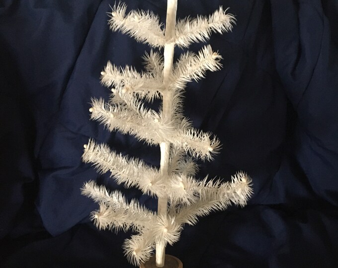 Antique White Feather Christmas Tree 23 1/2 Etsy