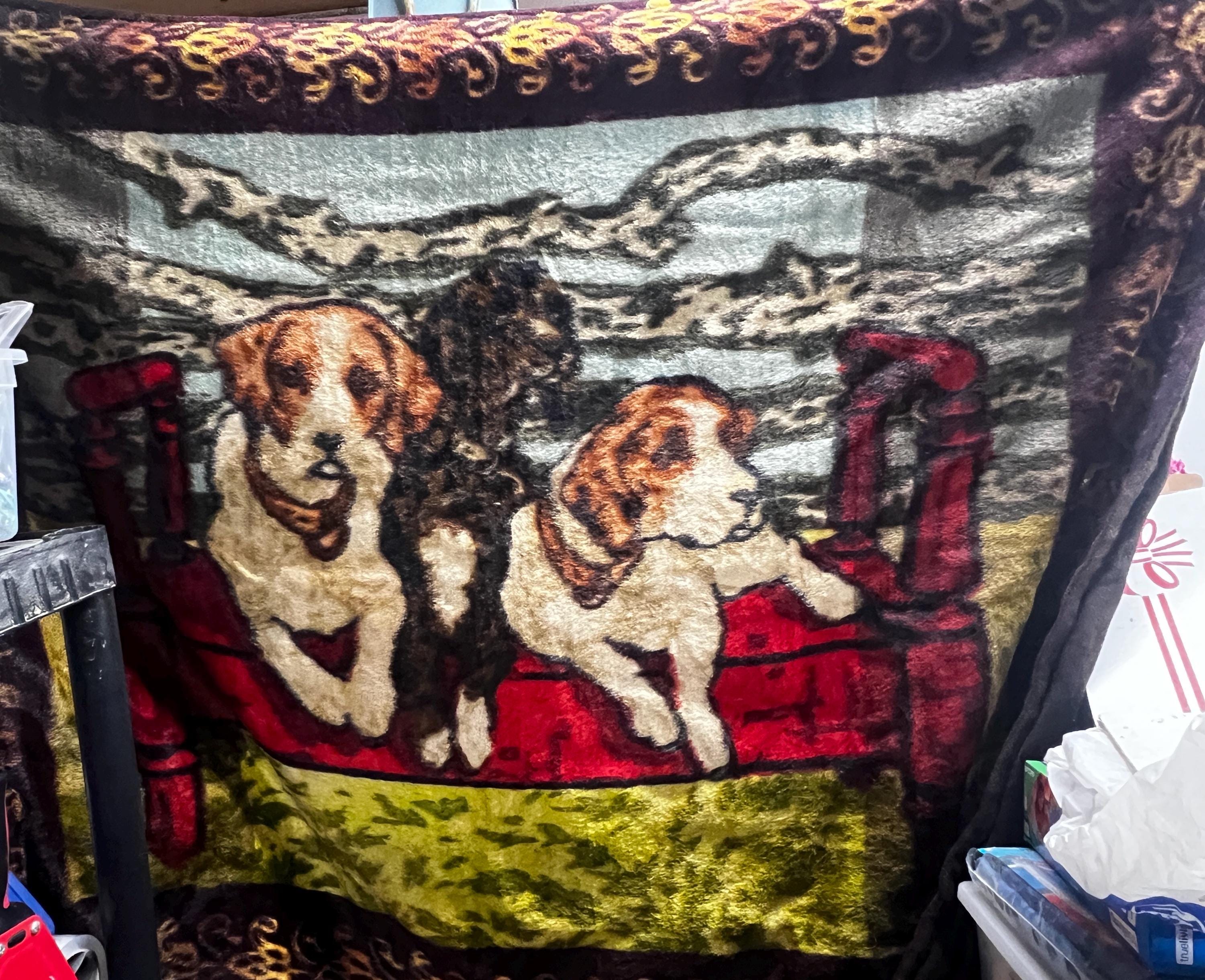 Antique Chase Horsehair Carriage Blanket Hound Dog Design - Etsy